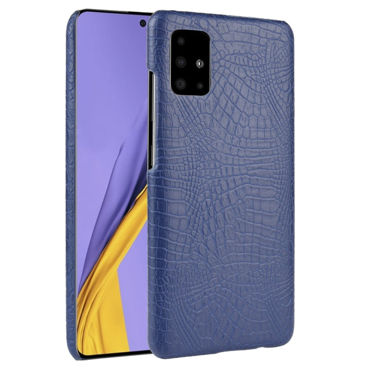 For Samsung Galaxy A51 5G Shockproof Crocodile Texture PC + PU Case