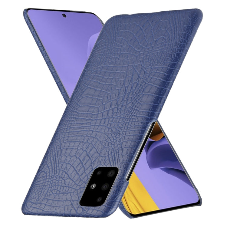 For Samsung Galaxy A51 5G Shockproof Crocodile Texture PC + PU Case