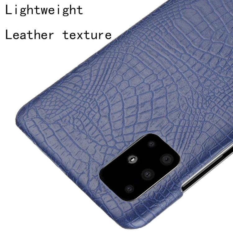 For Samsung Galaxy A51 5G Shockproof Crocodile Texture PC + PU Case