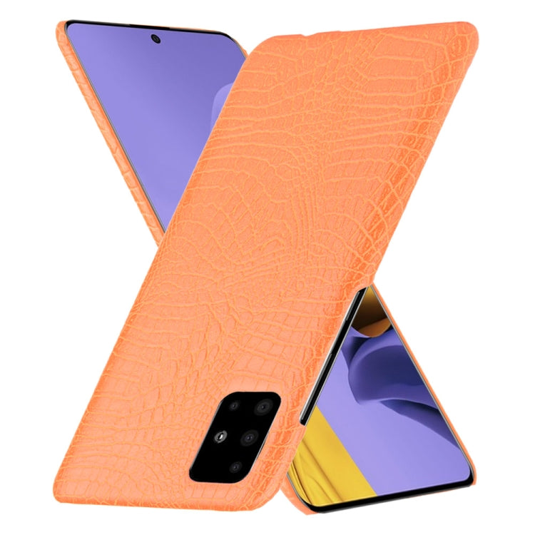 For Samsung Galaxy A51 5G Shockproof Crocodile Texture PC + PU Case