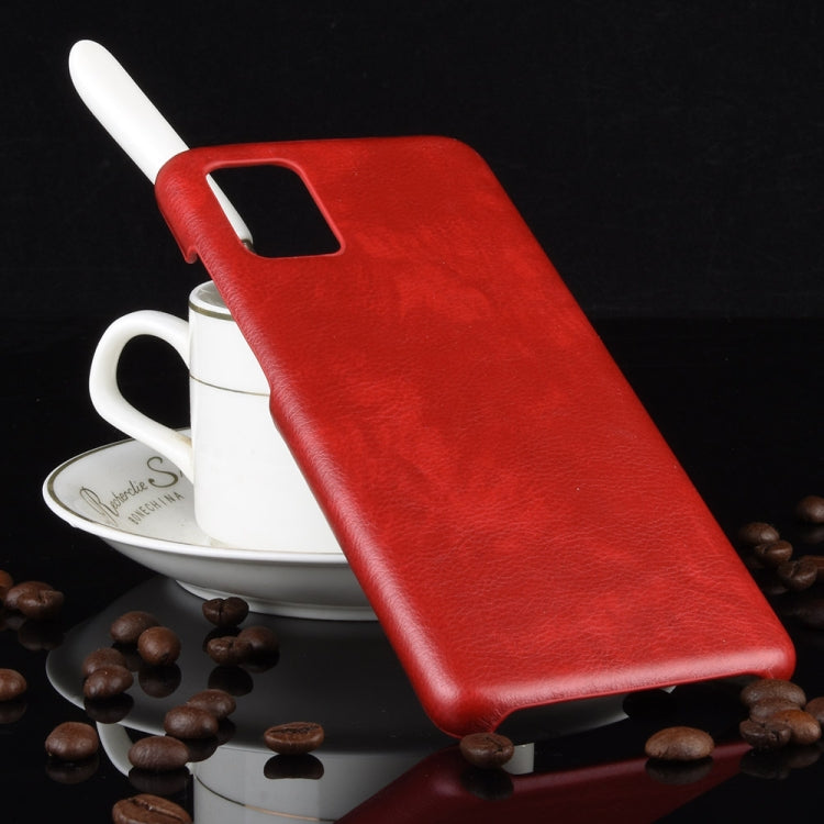 For Samsung Galaxy A51 5G Shockproof Litchi Texture PC + PU Case