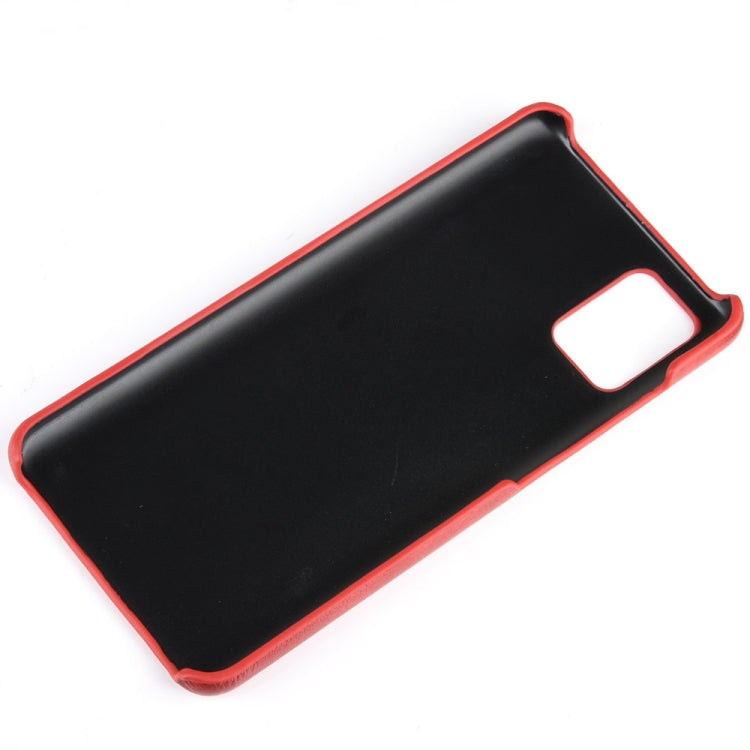 For Samsung Galaxy A51 5G Shockproof Litchi Texture PC + PU Case