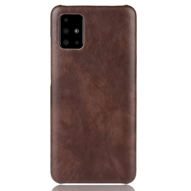 For Samsung Galaxy A51 5G Shockproof Litchi Texture PC + PU Case