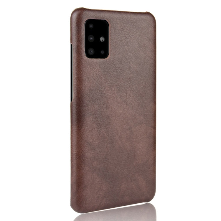 For Samsung Galaxy A51 5G Shockproof Litchi Texture PC + PU Case