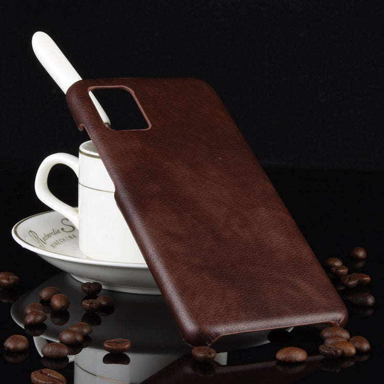 For Samsung Galaxy A51 5G Shockproof Litchi Texture PC + PU Case