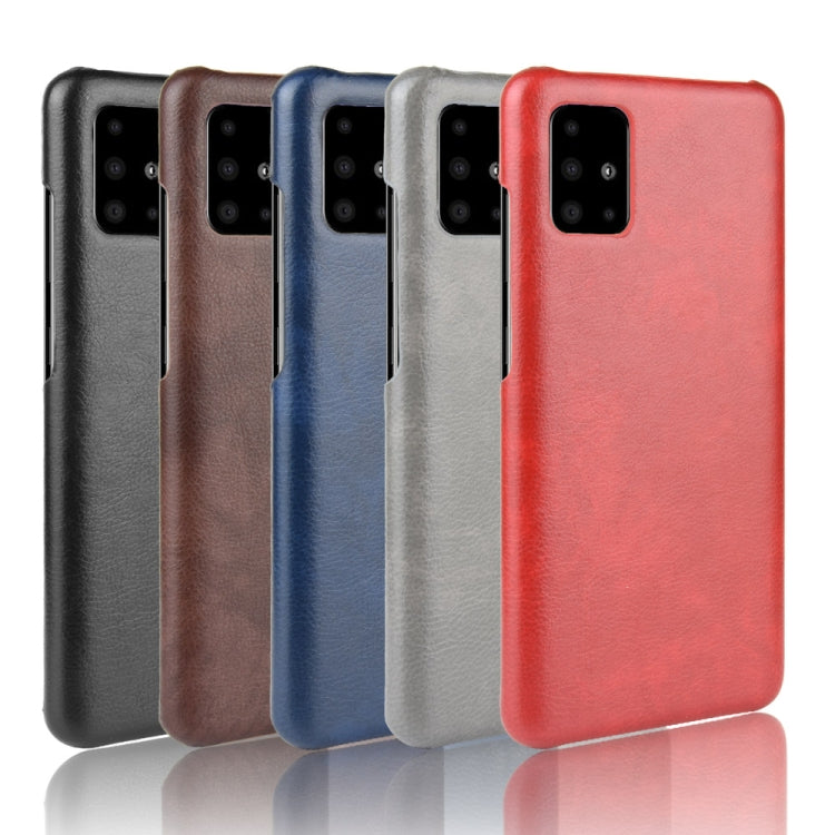 For Samsung Galaxy A51 5G Shockproof Litchi Texture PC + PU Case