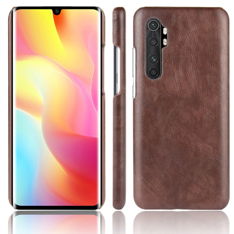 For Xiaomi Mi Note 10 Lite Shockproof Litchi Texture PC + PU Case