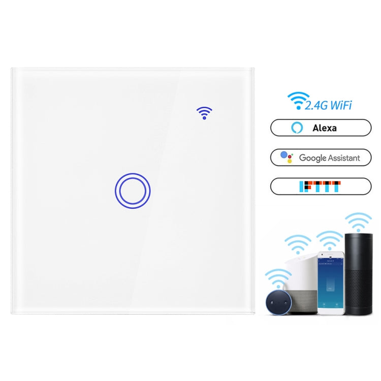 U2-86 Alexa Voice Control WIFI Intelligent Switch Remote Control Remote Control Wall Switch WifiSwitch (white)