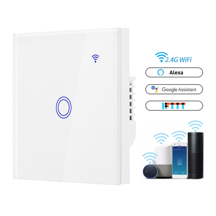 U2-86 Alexa Voice Control WIFI Intelligent Switch Remote Control Remote Control Wall Switch WifiSwitch (white)