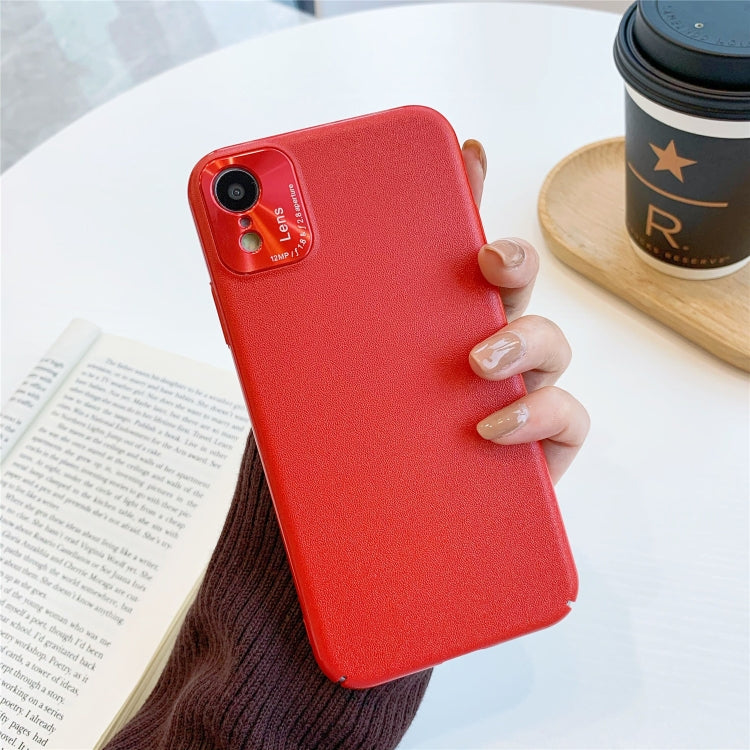 For iPhone XR All-Inclusive Pure Prime Skin Plastic Case with Lens Ring Protection Cover