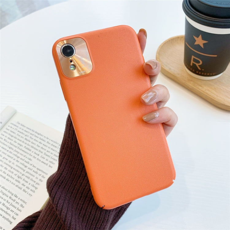 For iPhone XR All-Inclusive Pure Prime Skin Plastic Case with Lens Ring Protection Cover