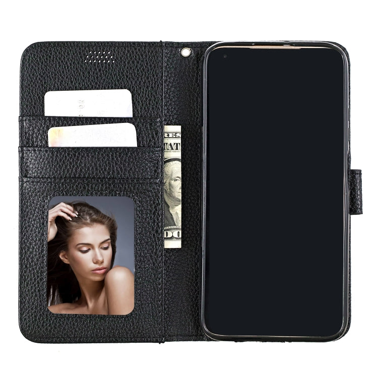 For Huawei P40 Lite  Litchi Texture Horizontal Flip Leather Case with Holder & Card Slots & Wallet & Photo Frame