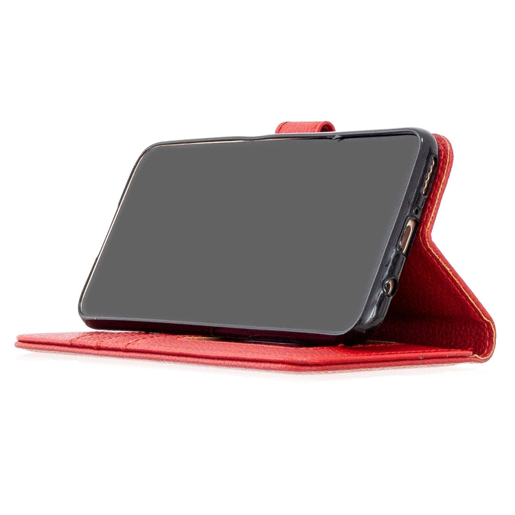 For Huawei P40 Lite  Litchi Texture Horizontal Flip Leather Case with Holder & Card Slots & Wallet & Photo Frame