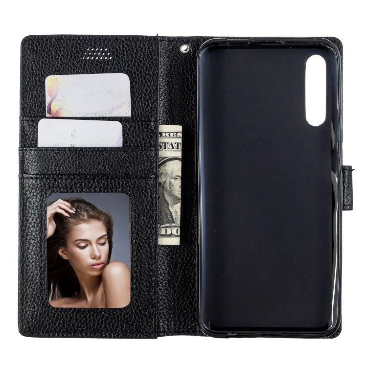For Huawei P smart Pro 2019  Litchi Texture Horizontal Flip Leather Case with Holder & Card Slots & Wallet & Photo Frame