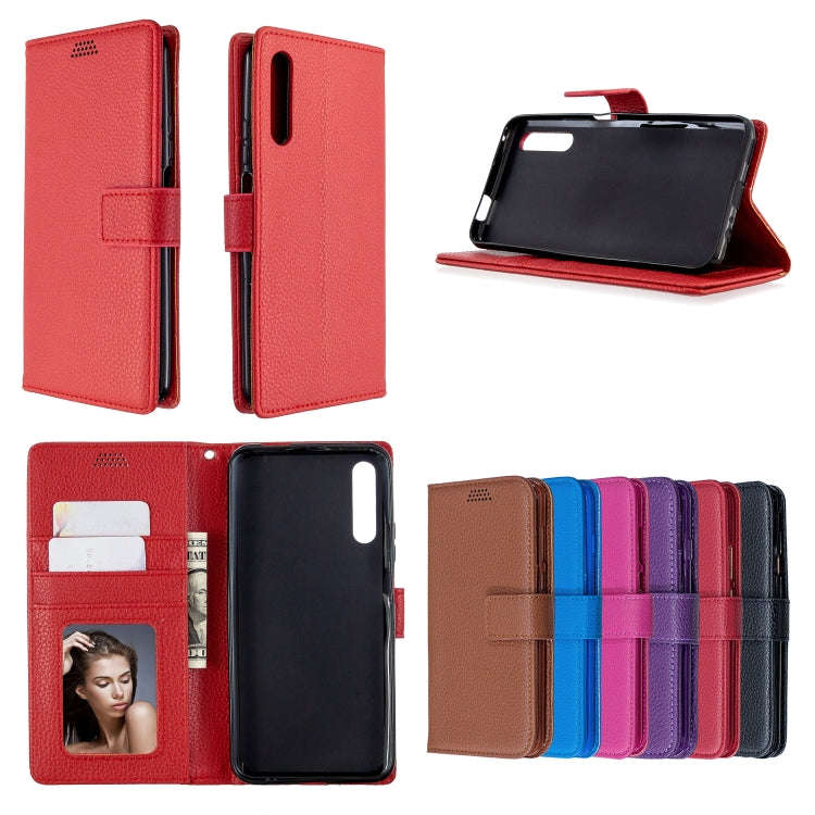 For Huawei P smart Pro 2019  Litchi Texture Horizontal Flip Leather Case with Holder & Card Slots & Wallet & Photo Frame