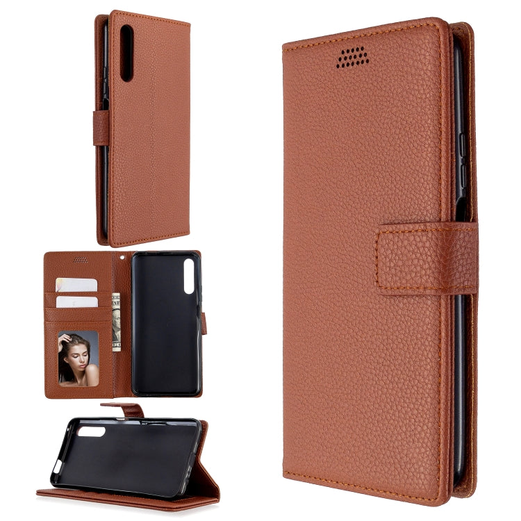 For Huawei P smart Pro 2019  Litchi Texture Horizontal Flip Leather Case with Holder & Card Slots & Wallet & Photo Frame