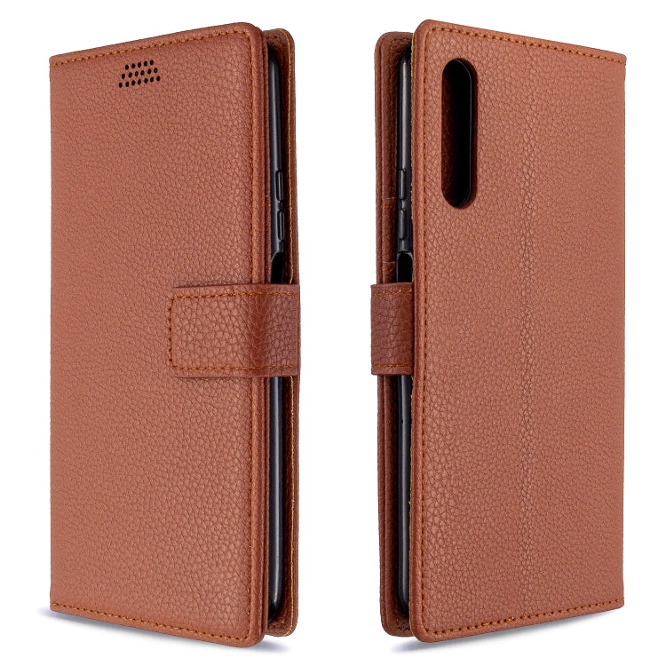 For Huawei P smart Pro 2019  Litchi Texture Horizontal Flip Leather Case with Holder & Card Slots & Wallet & Photo Frame