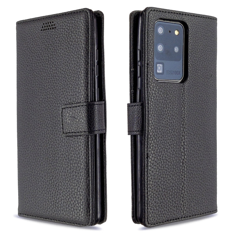 For Samsung Galaxy S20 Ultra Litchi Texture Horizontal Flip Leather Case with Holder & Card Slots & Wallet & Photo Frame