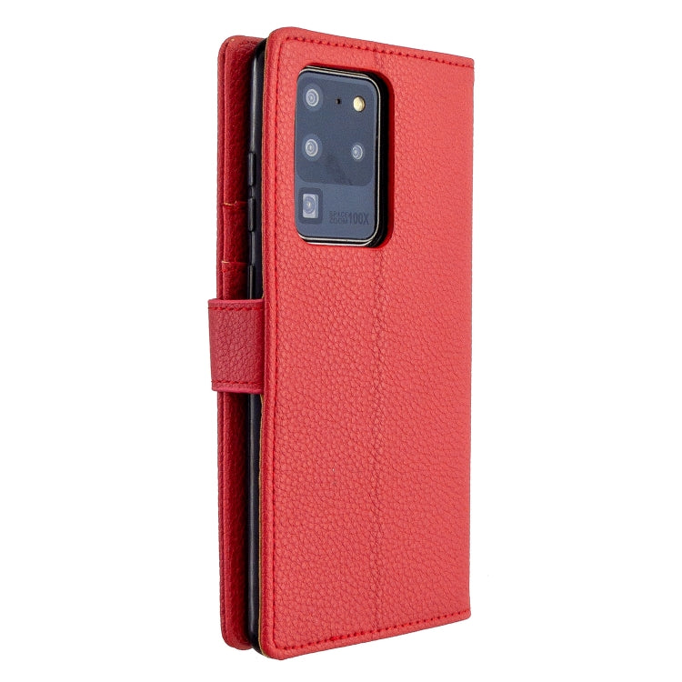 For Samsung Galaxy S20 Ultra Litchi Texture Horizontal Flip Leather Case with Holder & Card Slots & Wallet & Photo Frame