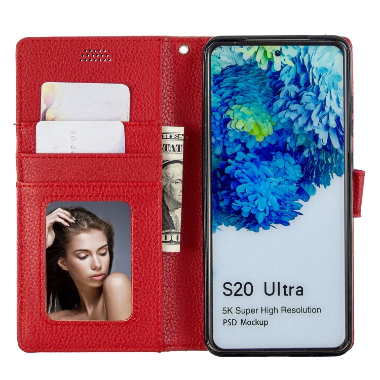 For Samsung Galaxy S20 Ultra Litchi Texture Horizontal Flip Leather Case with Holder & Card Slots & Wallet & Photo Frame