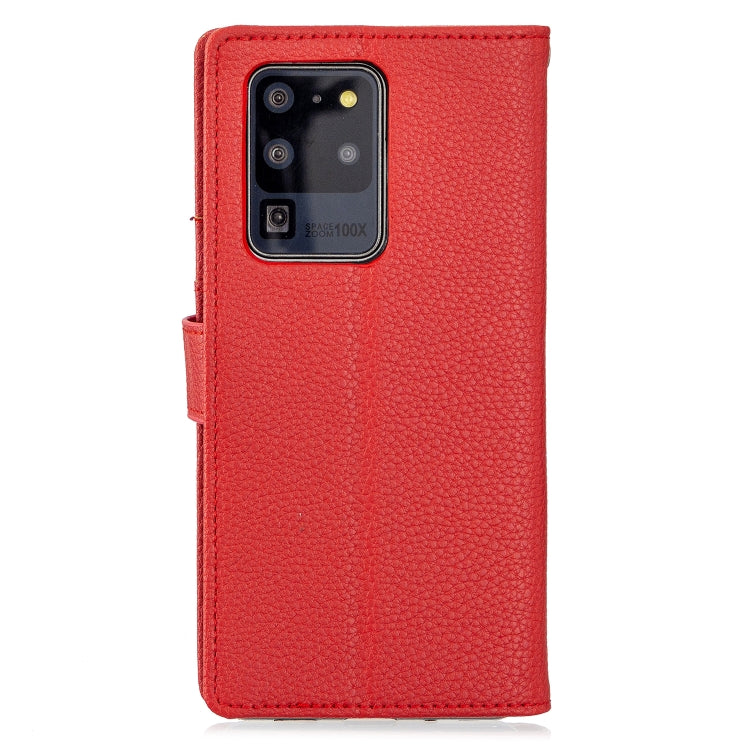 For Samsung Galaxy S20 Ultra Litchi Texture Horizontal Flip Leather Case with Holder & Card Slots & Wallet & Photo Frame