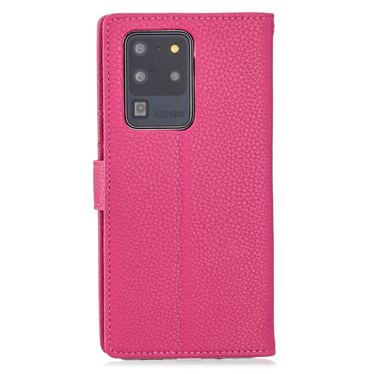 For Samsung Galaxy S20 Ultra Litchi Texture Horizontal Flip Leather Case with Holder & Card Slots & Wallet & Photo Frame