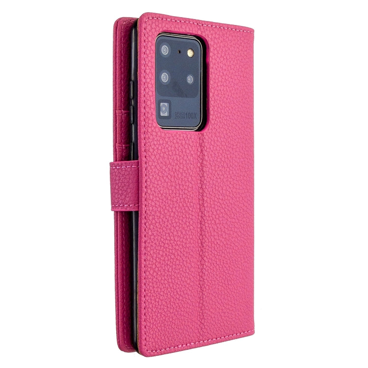 For Samsung Galaxy S20 Ultra Litchi Texture Horizontal Flip Leather Case with Holder & Card Slots & Wallet & Photo Frame