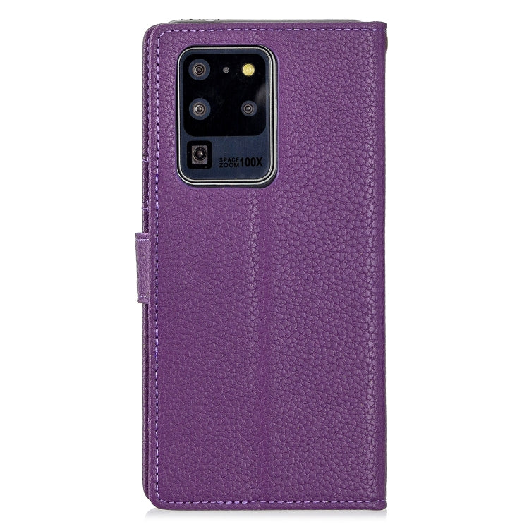 For Samsung Galaxy S20 Ultra Litchi Texture Horizontal Flip Leather Case with Holder & Card Slots & Wallet & Photo Frame