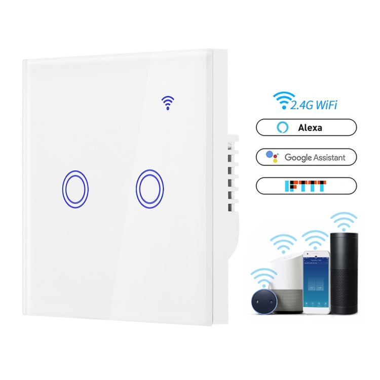 U2-86 Alexa Voice Control WIFI Intelligent Switch Remote Control Wall Switch Wifi Switch