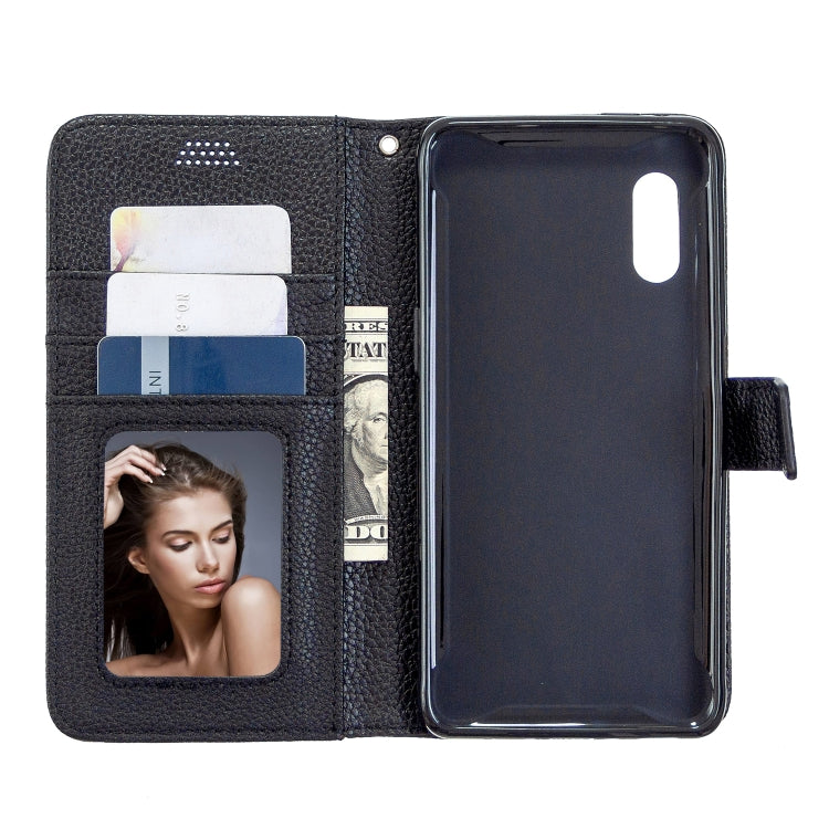 For Samsung Galaxy Xcover Pro Litchi Texture Horizontal Flip Leather Case with Holder & Card Slots & Wallet & Photo Frame