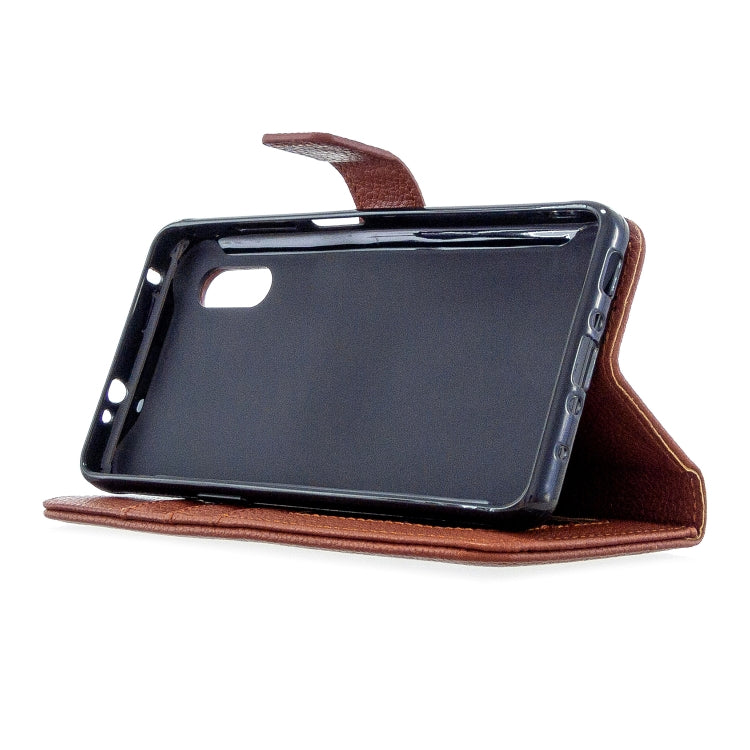 For Samsung Galaxy Xcover Pro Litchi Texture Horizontal Flip Leather Case with Holder & Card Slots & Wallet & Photo Frame