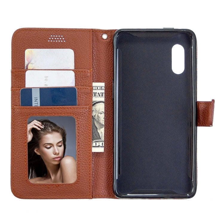 For Samsung Galaxy Xcover Pro Litchi Texture Horizontal Flip Leather Case with Holder & Card Slots & Wallet & Photo Frame
