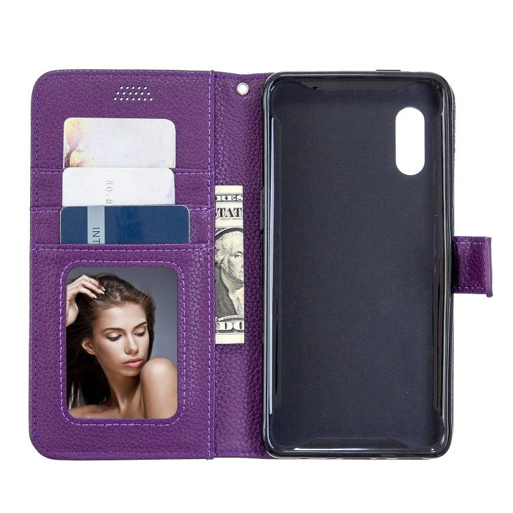 For Samsung Galaxy Xcover Pro Litchi Texture Horizontal Flip Leather Case with Holder & Card Slots & Wallet & Photo Frame