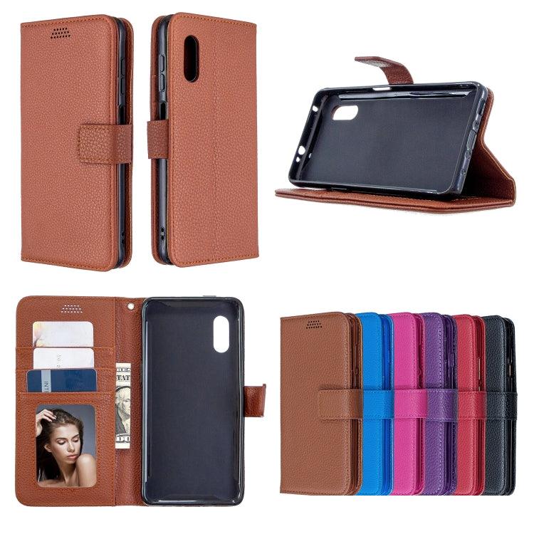 For Samsung Galaxy Xcover Pro Litchi Texture Horizontal Flip Leather Case with Holder & Card Slots & Wallet & Photo Frame