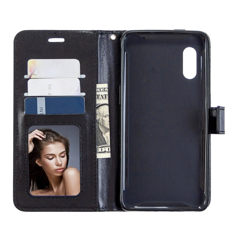 For Samsung Galaxy Xcover Pro Crazy Horse Texture Horizontal Flip Leather Case with Holder & Card Slots & Wallet & Photo Frame