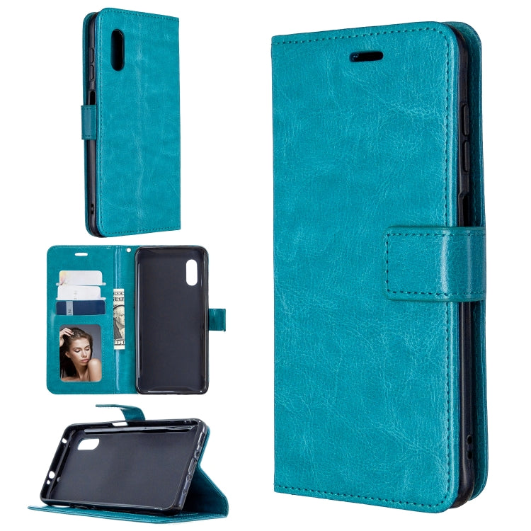 For Samsung Galaxy Xcover Pro Crazy Horse Texture Horizontal Flip Leather Case with Holder & Card Slots & Wallet & Photo Frame
