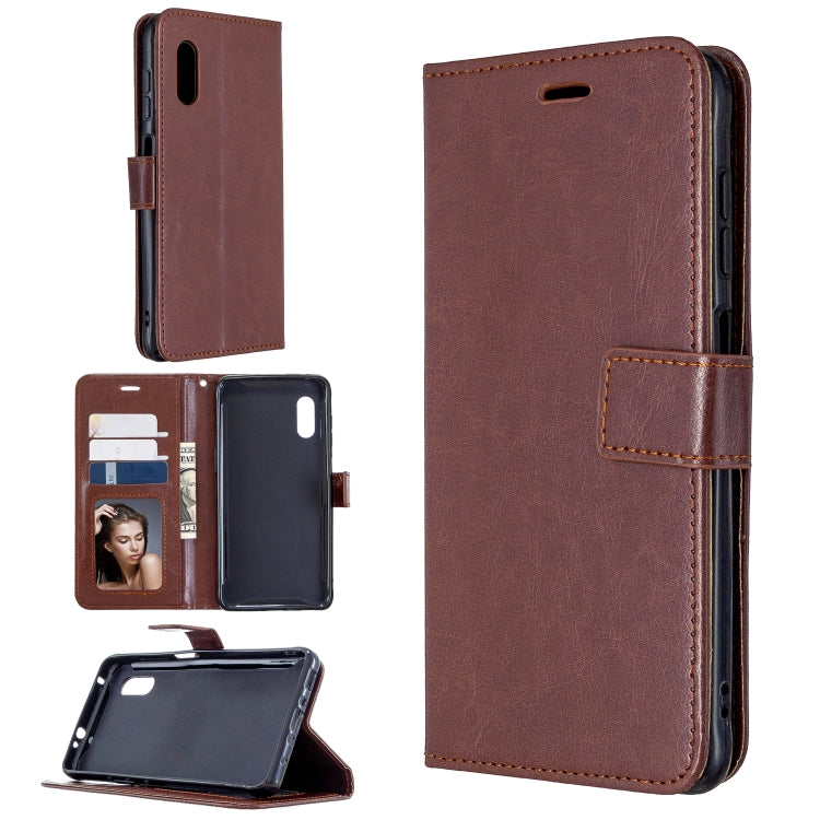 For Samsung Galaxy Xcover Pro Crazy Horse Texture Horizontal Flip Leather Case with Holder & Card Slots & Wallet & Photo Frame