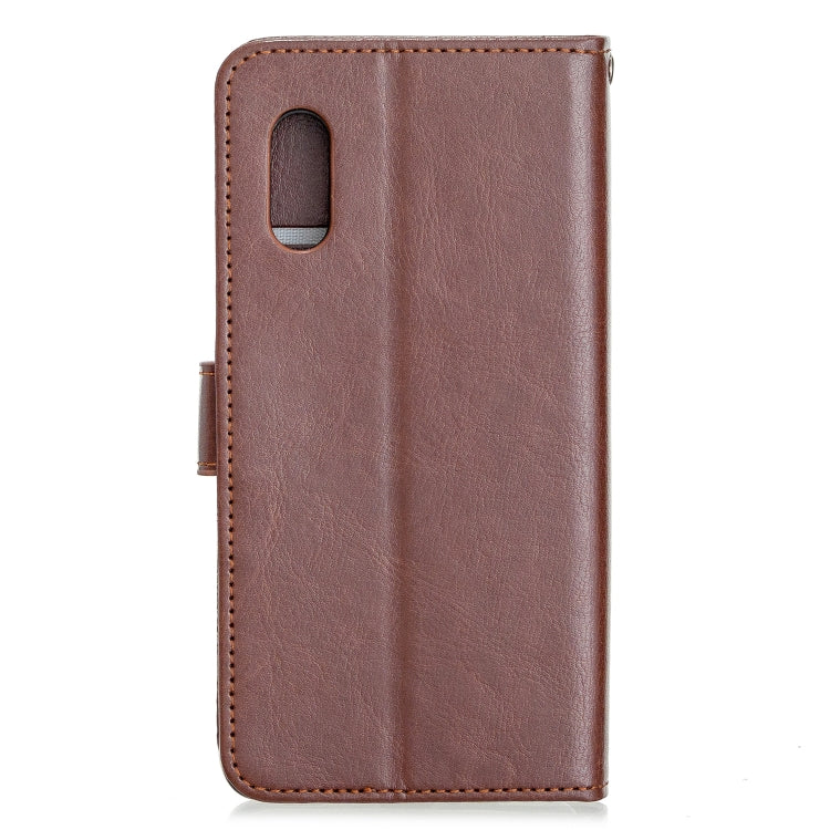 For Samsung Galaxy Xcover Pro Crazy Horse Texture Horizontal Flip Leather Case with Holder & Card Slots & Wallet & Photo Frame