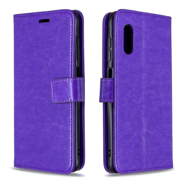 For Samsung Galaxy Xcover Pro Crazy Horse Texture Horizontal Flip Leather Case with Holder & Card Slots & Wallet & Photo Frame
