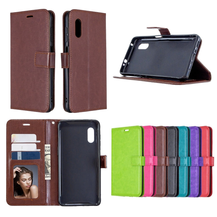 For Samsung Galaxy Xcover Pro Crazy Horse Texture Horizontal Flip Leather Case with Holder & Card Slots & Wallet & Photo Frame