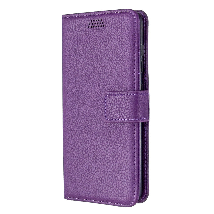 For Samsung Galaxy A41 Litchi Texture Horizontal Flip Leather Case with Holder & Card Slots & Wallet & Photo Frame