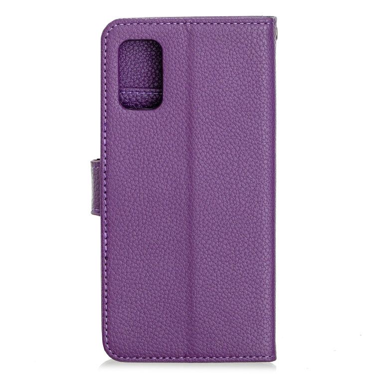 For Samsung Galaxy A41 Litchi Texture Horizontal Flip Leather Case with Holder & Card Slots & Wallet & Photo Frame