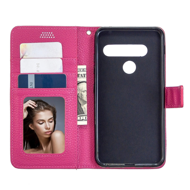 For LG G8ST Litchi Texture Horizontal Flip Leather Case with Holder & Card Slots & Wallet & Photo Frame