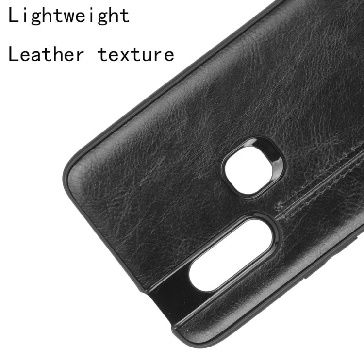 For Infinix S5 Pro Shockproof Sewing Cow Pattern Skin Texture PC + PU + TPU Case