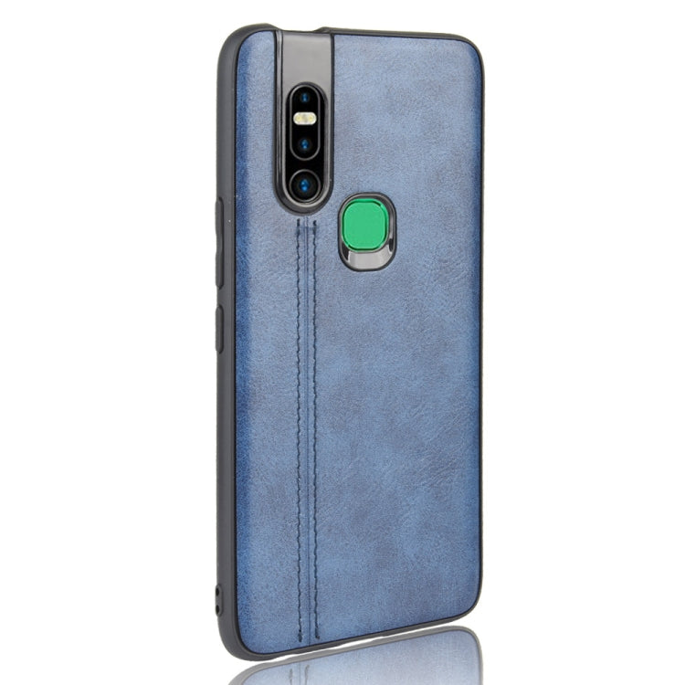 For Infinix S5 Pro Shockproof Sewing Cow Pattern Skin Texture PC + PU + TPU Case