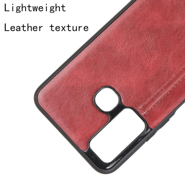 For Infinix Hot 9 Shockproof Sewing Cow Pattern Skin Texture PC + PU + TPU Case