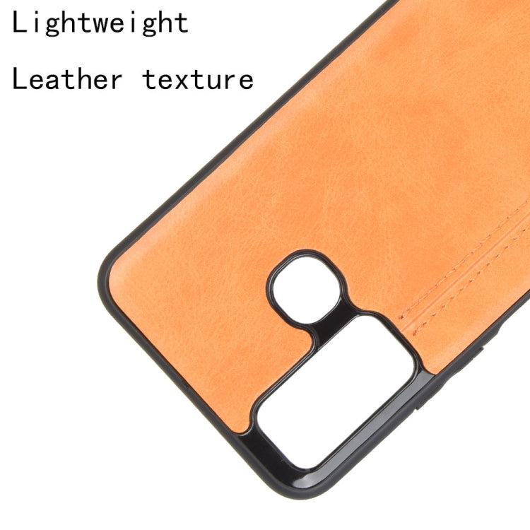 For Infinix Hot 9 Shockproof Sewing Cow Pattern Skin Texture PC + PU + TPU Case