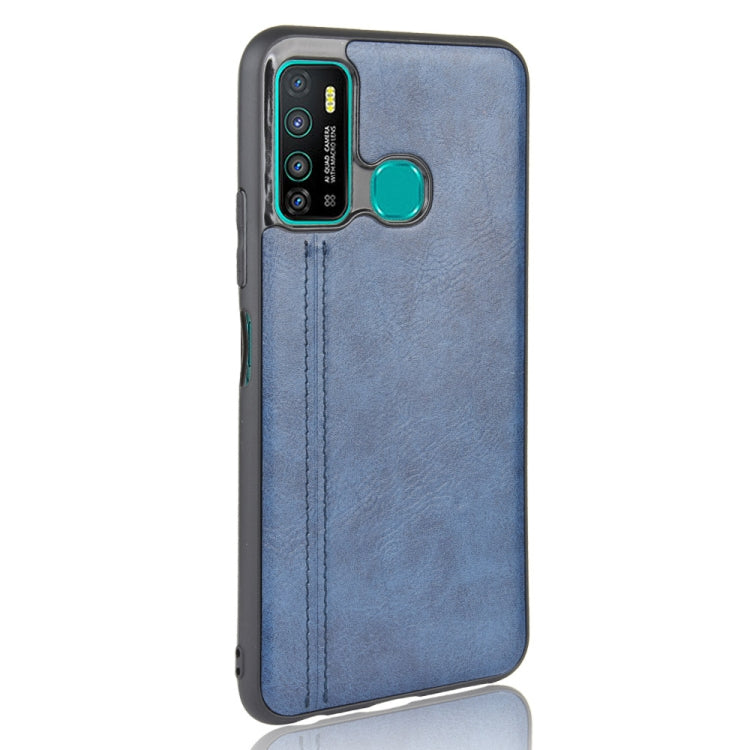 For Infinix Hot 9 Shockproof Sewing Cow Pattern Skin Texture PC + PU + TPU Case