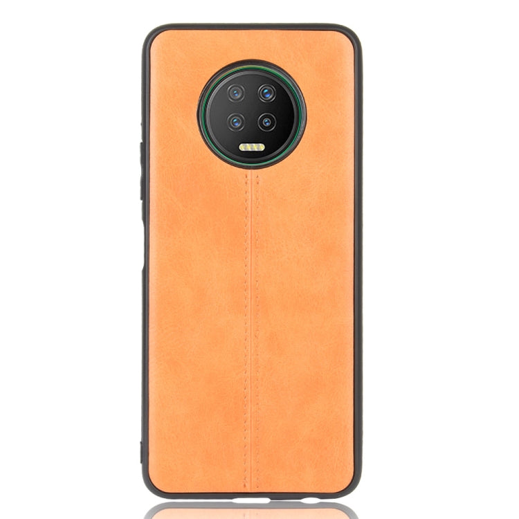 For Infinix Note 7  Shockproof Sewing Cow Pattern Skin Texture PC + PU + TPU Case