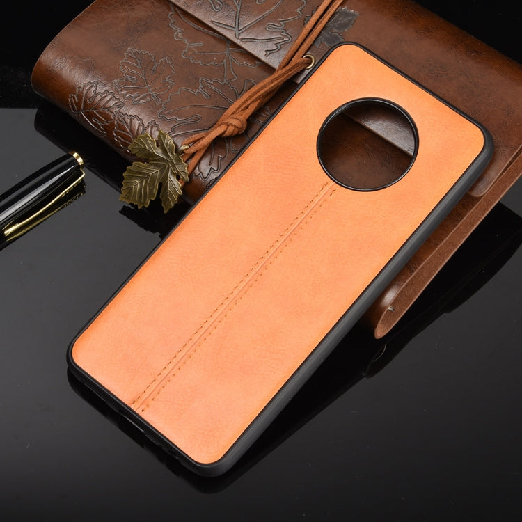 For Infinix Note 7  Shockproof Sewing Cow Pattern Skin Texture PC + PU + TPU Case